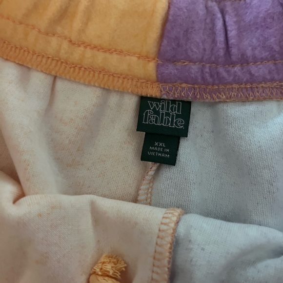 Wild fable ombré orange pink dolphin shorts fleece nwt - Picture 5 of 7